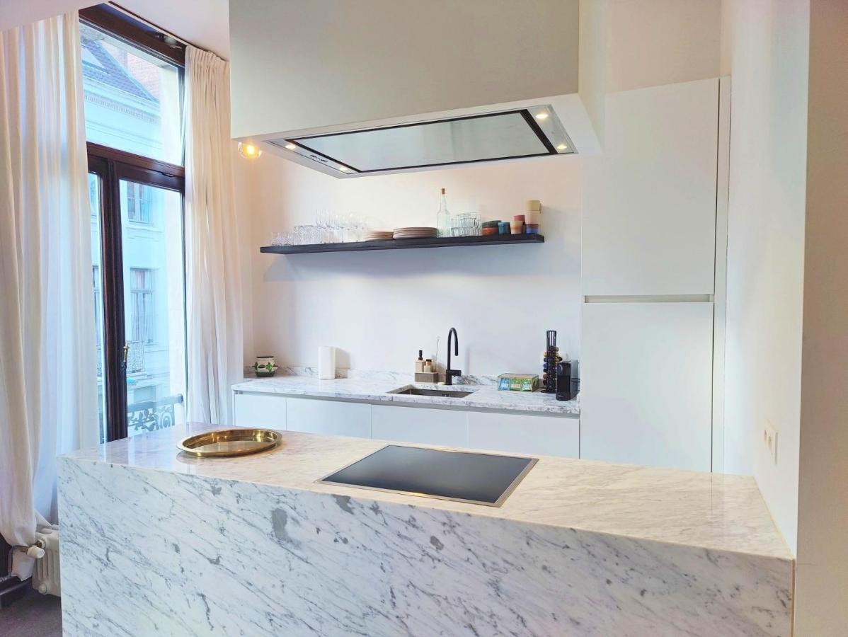 Traditional Chic, High Ceilings' Apt Aircos And Garage Antwerpen Exterior foto