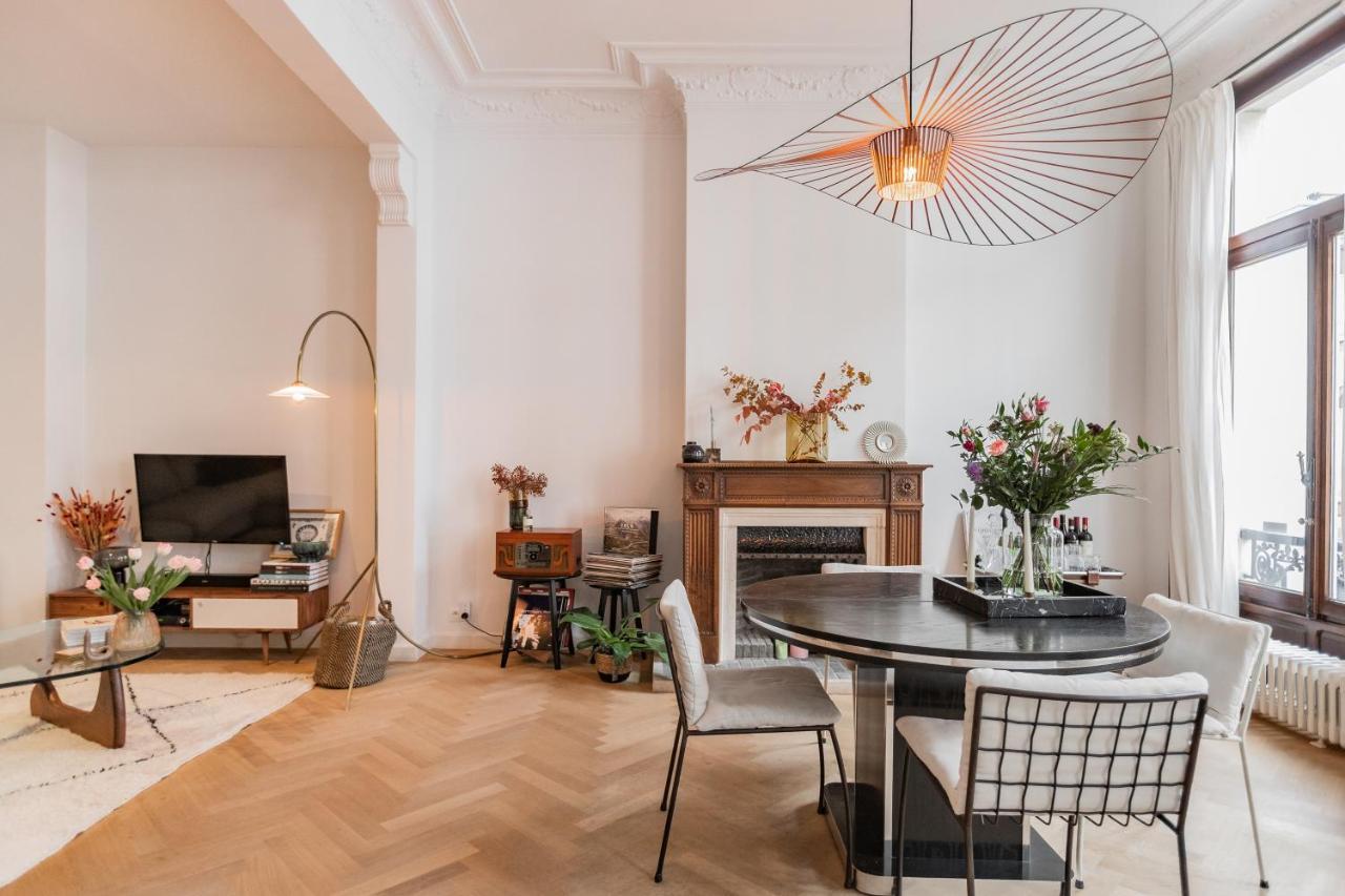 Traditional Chic, High Ceilings' Apt Aircos And Garage Antwerpen Exterior foto
